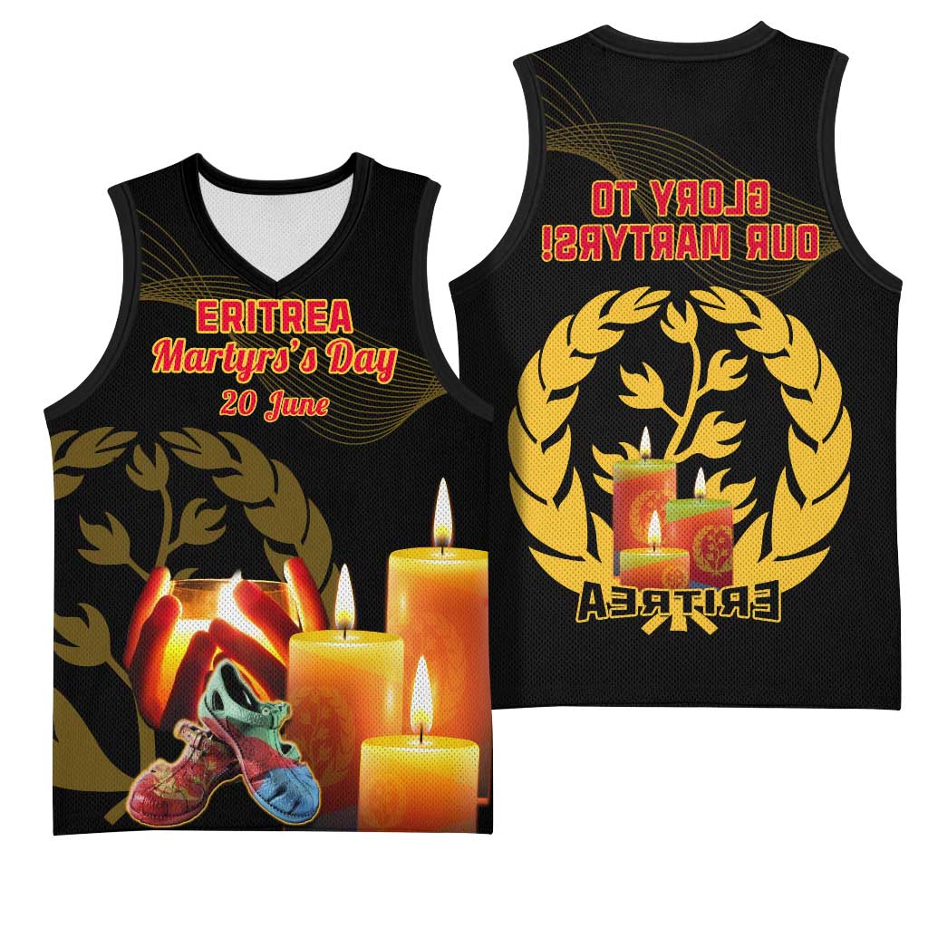 20 June Eritrea Martyrs Day Basketball Jersey Glory To Our Martyrs - African Pride
