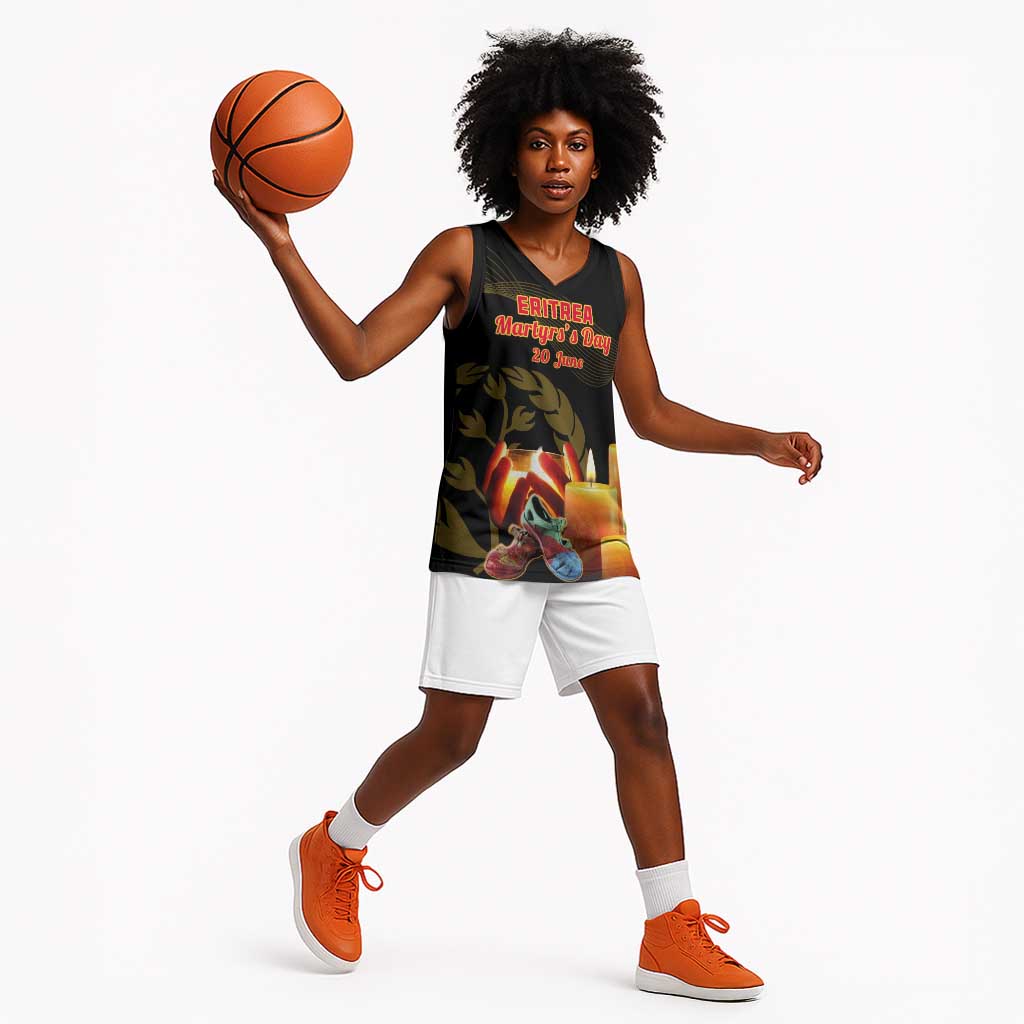 20 June Eritrea Martyrs Day Basketball Jersey Glory To Our Martyrs - African Pride
