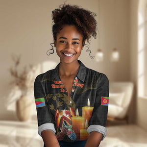 20 June Eritrea Martyrs Day Women Casual Shirt Glory To Our Martyrs LT14