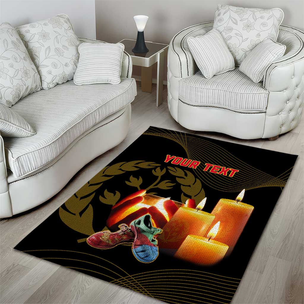 Personalised 20 June Eritrea Martyrs Day Area Rug Glory To Our Martyrs