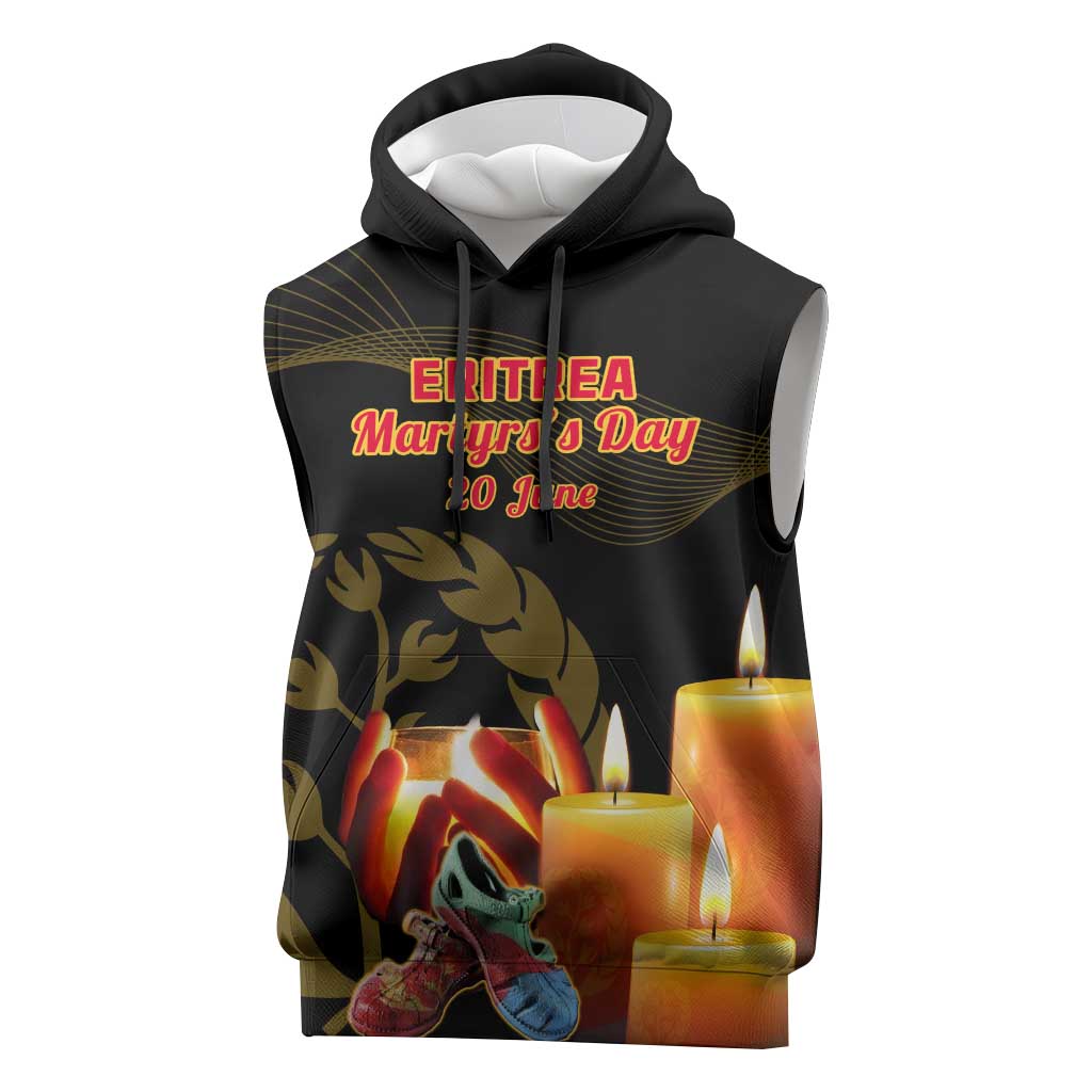 Personalised 20 June Eritrea Martyrs Day Sleeveless Hoodie Glory To Our Martyrs - African Pride