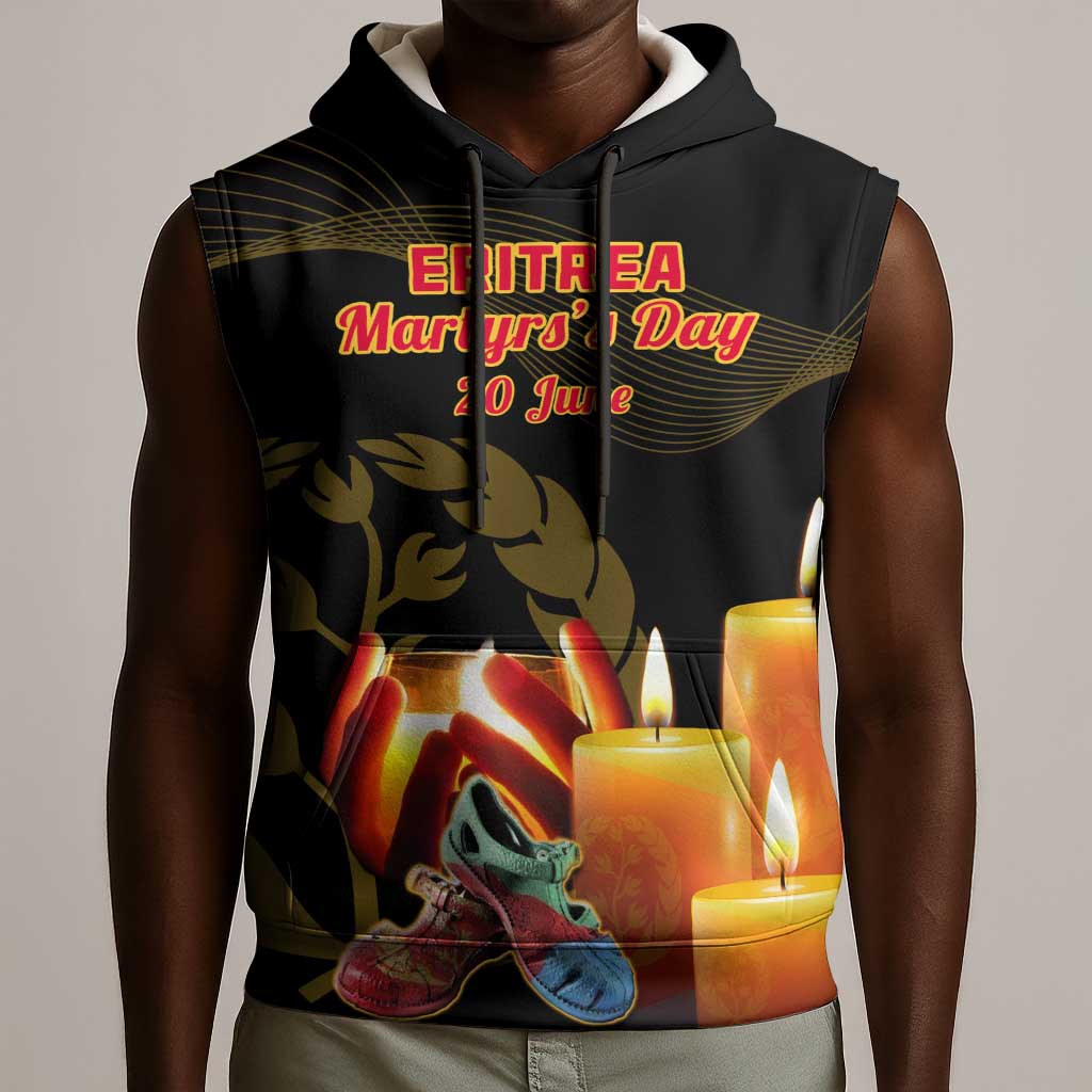Personalised 20 June Eritrea Martyrs Day Sleeveless Hoodie Glory To Our Martyrs - African Pride