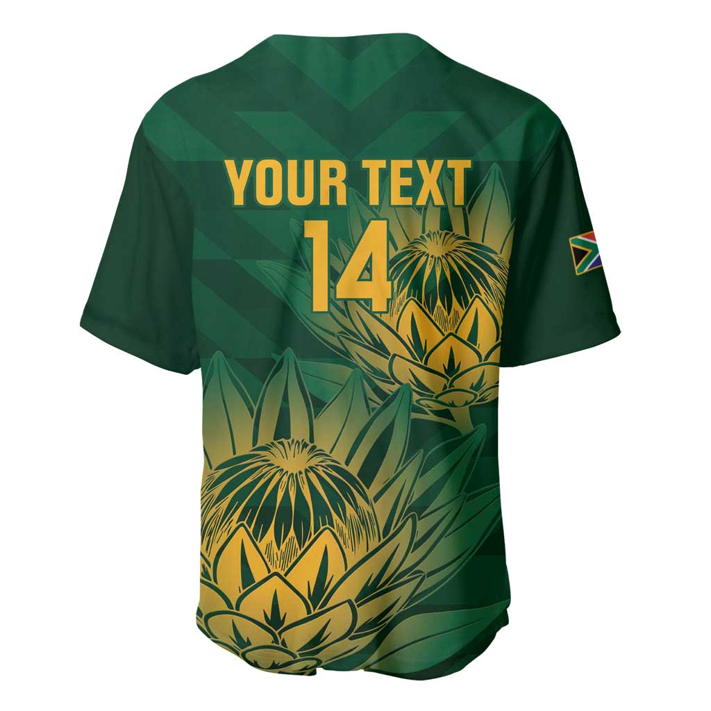 Custom South Africa Cricket Baseball Jersey Go Champions Proteas