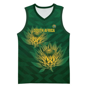 Custom South Africa Cricket Basketball Jersey Go Champions Proteas - African Pride