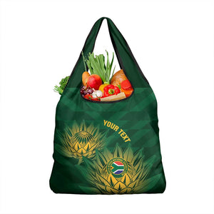 Custom South Africa Cricket Grocery Bag Go Champions Proteas
