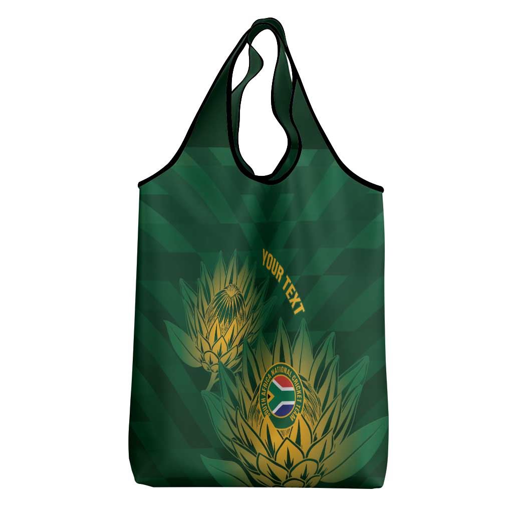 Custom South Africa Cricket Grocery Bag Go Champions Proteas