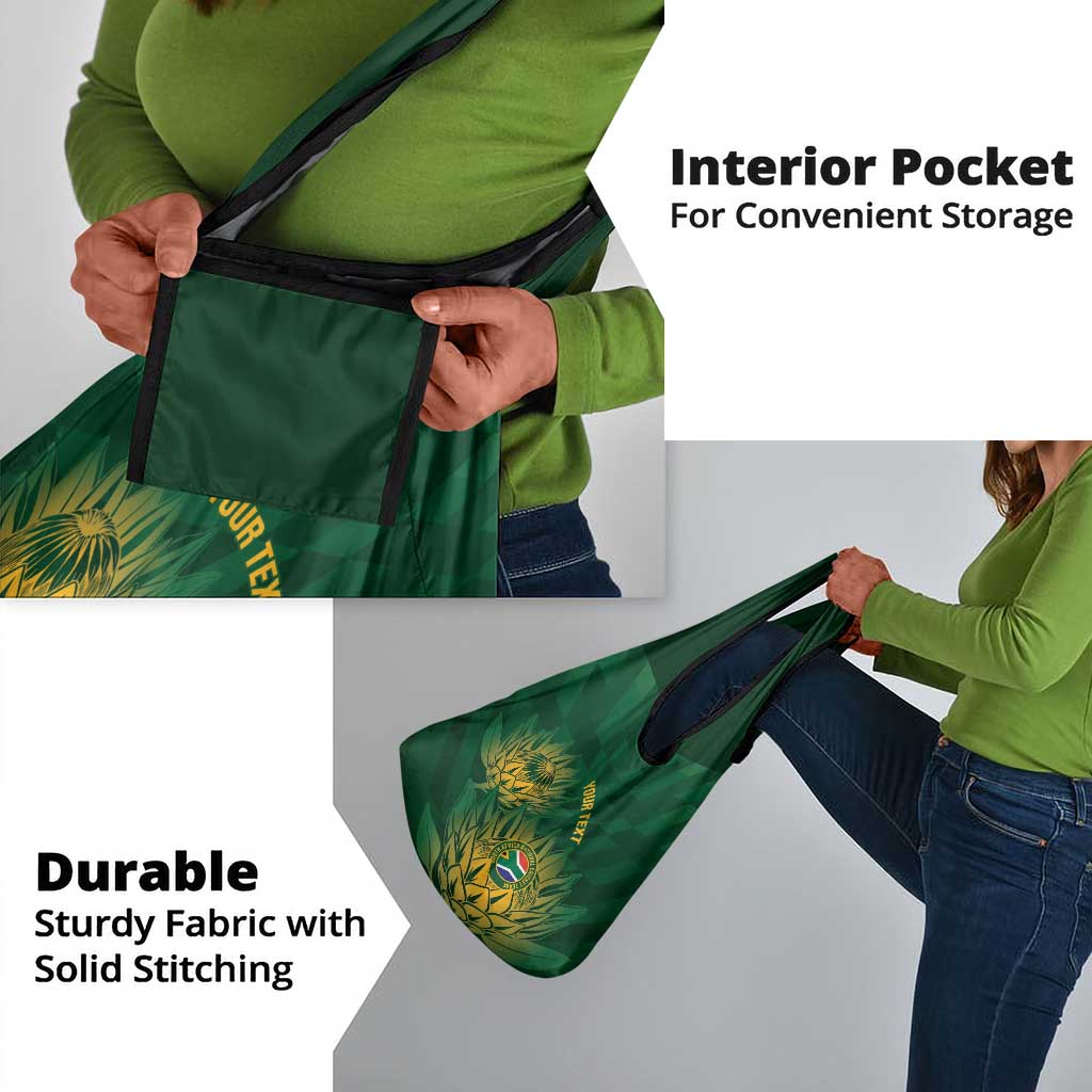 Custom South Africa Cricket Grocery Bag Go Champions Proteas