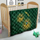 Custom South Africa Cricket Quilt Go Champions Proteas