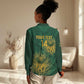 Custom South Africa Cricket Women Casual Shirt Go Champions Proteas LT14