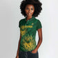 Custom South Africa Cricket Women Polo Shirt Go Champions Proteas