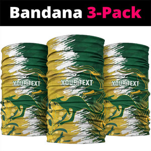Custom South Africa And Australia Neck Gaiter Aussies Proteas Together - Cricket Style LT14