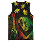 Afro Jamaica Legend Bob Day Basketball Jersey One Love Jamaican Reggae African Pattern - African Pride