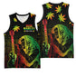 Afro Jamaica Legend Bob Day Basketball Jersey One Love Jamaican Reggae African Pattern - African Pride