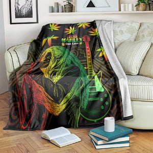 Afro Jamaica Legend Bob Day Blanket One Love Jamaican Reggae African Pattern