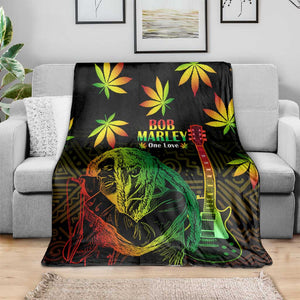 Afro Jamaica Legend Bob Day Blanket One Love Jamaican Reggae African Pattern