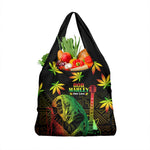 Afro Jamaica Legend Bob Day Grocery Bag One Love Jamaican Reggae African Pattern