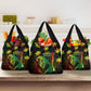 Afro Jamaica Legend Bob Day Grocery Bag One Love Jamaican Reggae African Pattern
