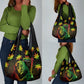 Afro Jamaica Legend Bob Day Grocery Bag One Love Jamaican Reggae African Pattern