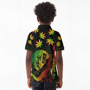 Afro Jamaica Legend Bob Day Kid Polo Shirt One Love Jamaican Reggae African Pattern