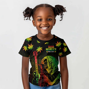 Afro Jamaica Legend Bob Day Kid T shirt One Love Jamaican Reggae African Pattern