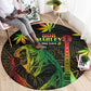 Afro Jamaica Legend Bob Day Round Carpet One Love Jamaican Reggae African Pattern