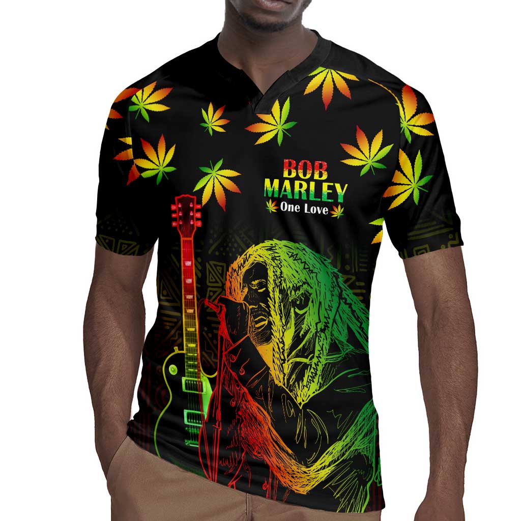 Afro Jamaica Legend Bob Day Rugby Jersey One Love Jamaican Reggae African Pattern