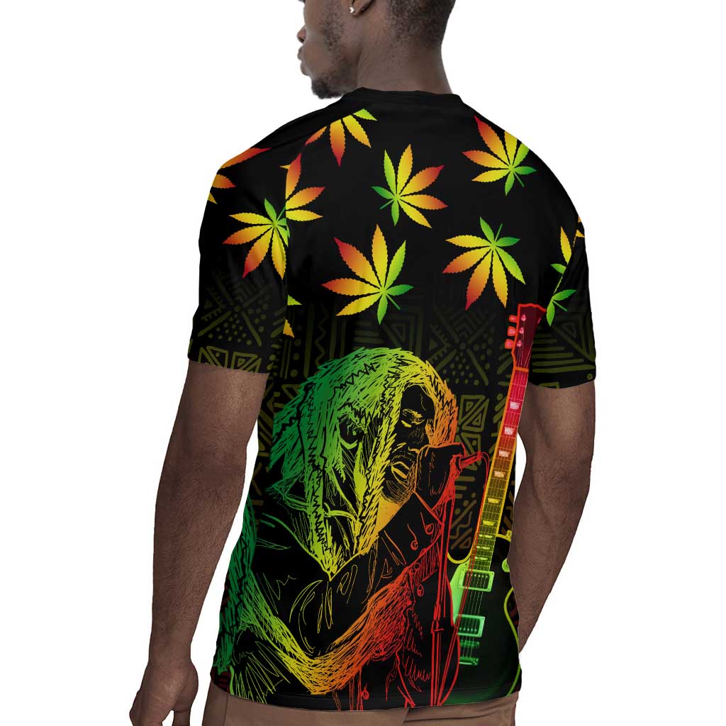Afro Jamaica Legend Bob Day Rugby Jersey One Love Jamaican Reggae African Pattern