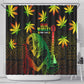 Afro Jamaica Legend Bob Day Shower Curtain One Love Jamaican Reggae African Pattern