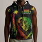 Afro Jamaica Legend Bob Day Sleeveless Hoodie One Love Jamaican Reggae African Pattern - African Pride