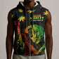 Afro Jamaica Legend Bob Day Sleeveless Zip Hoodie One Love Jamaican Reggae African Pattern - African Pride