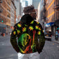 Afro Jamaica Legend Bob Day Zip Hoodie One Love Jamaican Reggae African Pattern