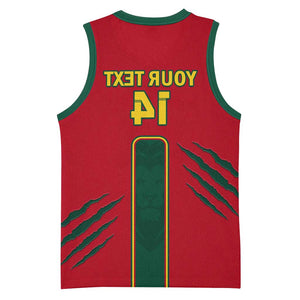 Custom Cameroon Football Basketball Jersey 2024 African Nations Go Champions Lion Style - African Pride