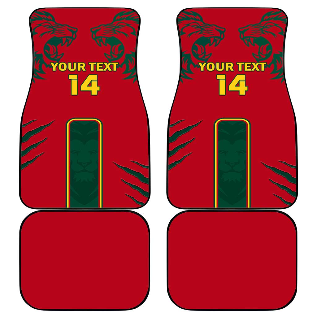 Cameroon Football Car Mats 2024 African Nations Go Champions Lion Style