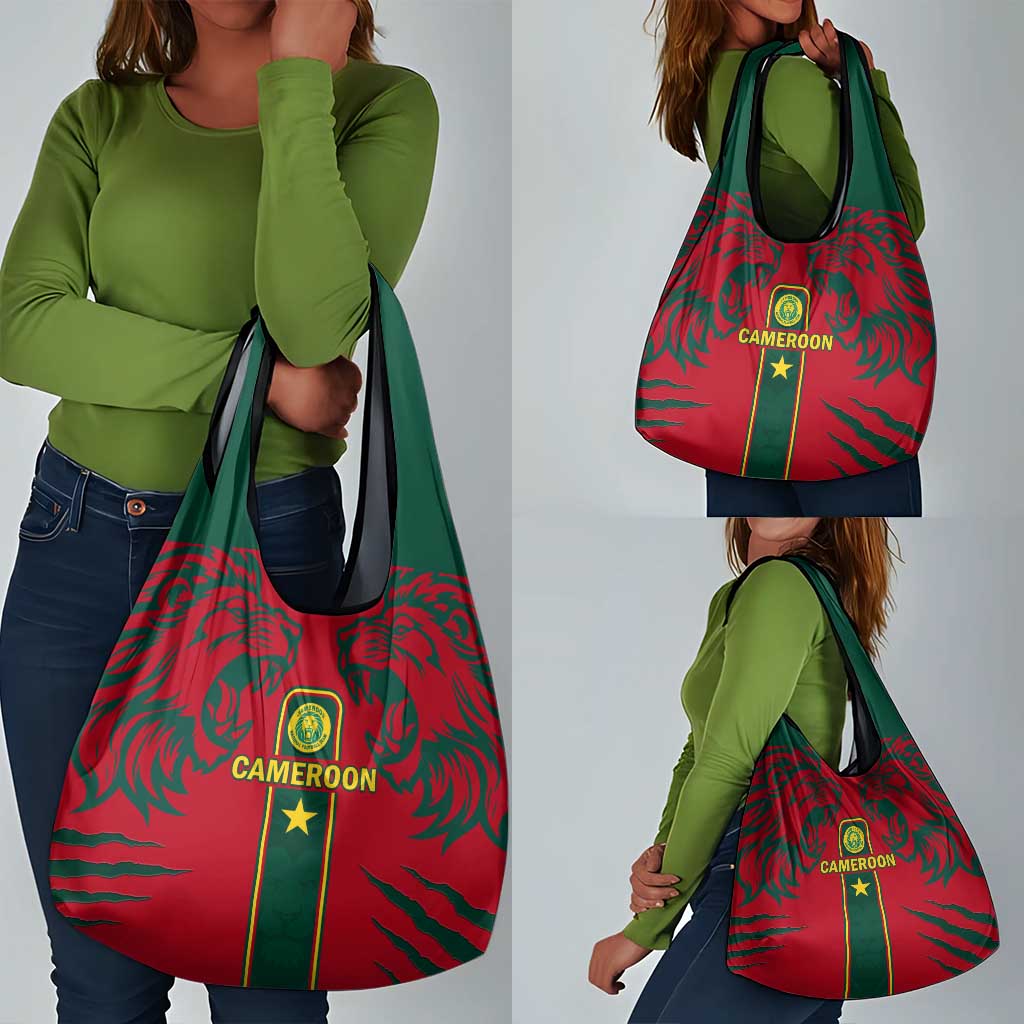 Cameroon Football Grocery Bag 2024 African Nations Go Champions Lion Style