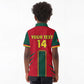 Custom Cameroon Football Kid Polo Shirt 2024 African Nations Go Champions Lion Style