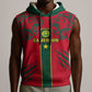 Custom Cameroon Football Sleeveless Hoodie 2024 African Nations Go Champions Lion Style - African Pride