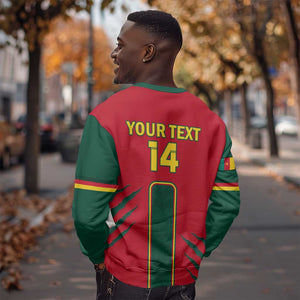 Custom Cameroon Football Sweatshirt 2024 African Nations Go Champions Lion Style