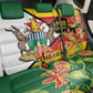 Nyika yeZimbabwe Back Car Seat Cover Happy Independence Day - Flame Lily Flowers