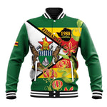 Nyika yeZimbabwe Baseball Jacket Happy Independence Day - Flame Lily Flowers