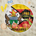 Nyika yeZimbabwe Beach Blanket Happy Independence Day - Flame Lily Flowers