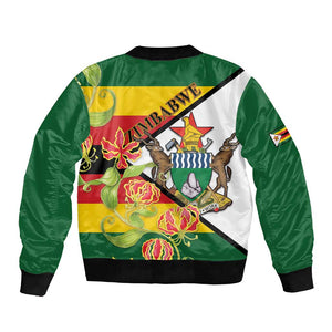 Nyika yeZimbabwe Bomber Jacket Happy Independence Day - Flame Lily Flowers