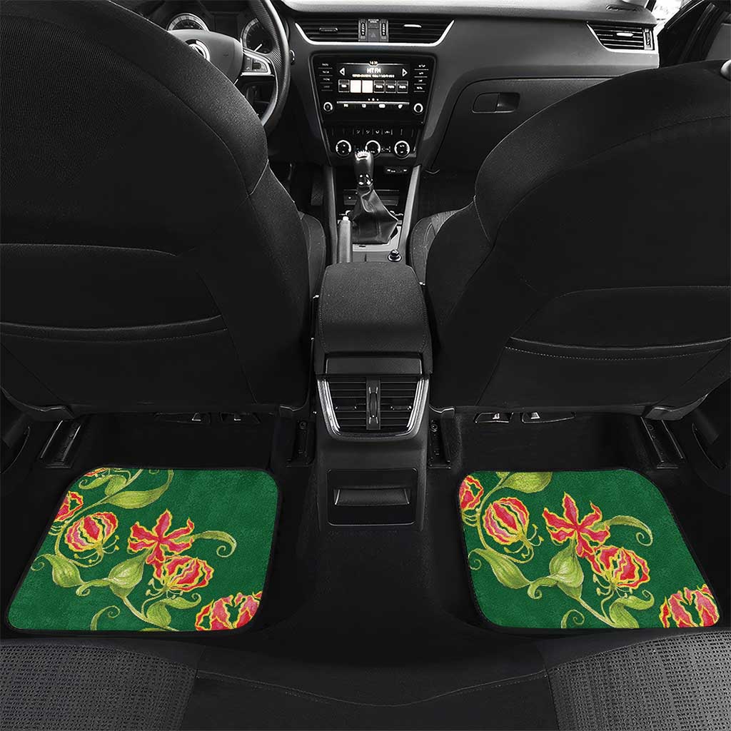 Nyika yeZimbabwe Car Mats Happy Independence Day - Flame Lily Flowers