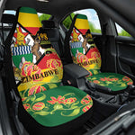 Nyika yeZimbabwe Car Seat Cover Happy Independence Day - Flame Lily Flowers