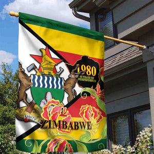 Nyika yeZimbabwe Garden Flag Happy Independence Day - Flame Lily Flowers