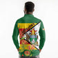 Nyika yeZimbabwe Long Sleeve Polo Shirt Happy Independence Day - Flame Lily Flowers