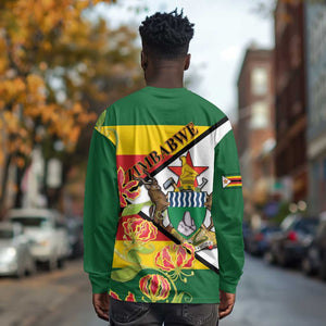 Nyika yeZimbabwe Long Sleeve Shirt Happy Independence Day - Flame Lily Flowers