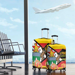 Nyika yeZimbabwe Luggage Cover Happy Independence Day - Flame Lily Flowers