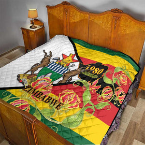Nyika yeZimbabwe Quilt Happy Independence Day - Flame Lily Flowers