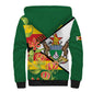 Nyika yeZimbabwe Sherpa Hoodie Happy Independence Day - Flame Lily Flowers
