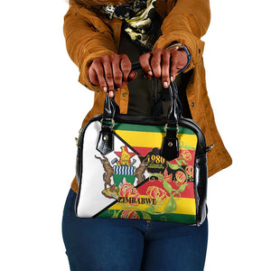 Nyika yeZimbabwe Shoulder Handbag Happy Independence Day - Flame Lily Flowers